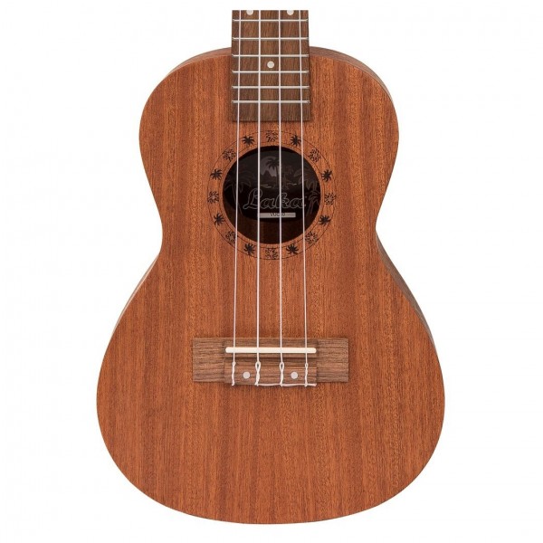 Laka Mahogany Series Concert Ukulele, Natural Body Closeup