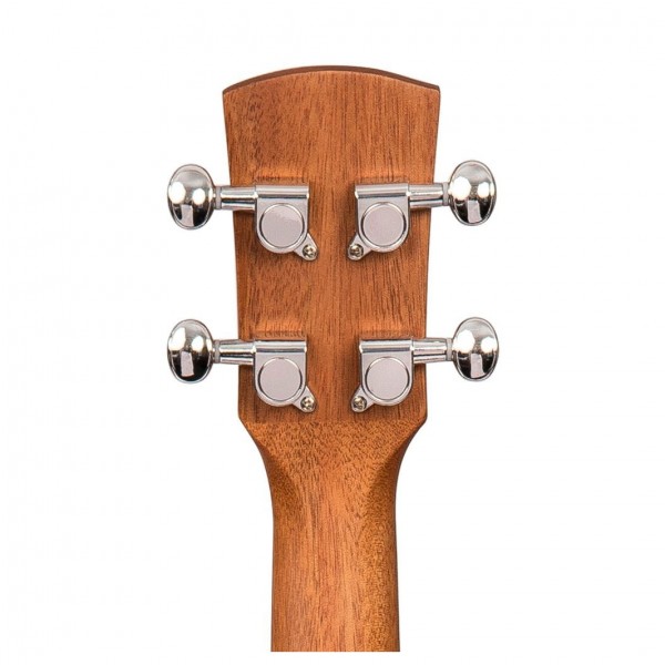 Laka Mahogany Series Concert Ukulele, Natural Headstock Back