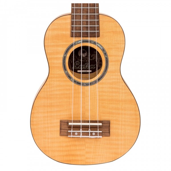 Laka Maple Series Soprano Ukulele, Natural body