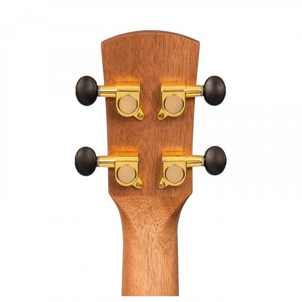 Laka Maple Series Soprano Ukulele, Natural back of headstock