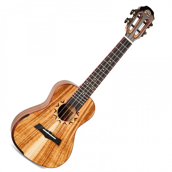 Snail S20T All Solid Flamed Acacia Tenor Ukulele, Natural