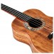 Snail S60T All Solid Flamed Acacia Tenor Ukulele, Natural close