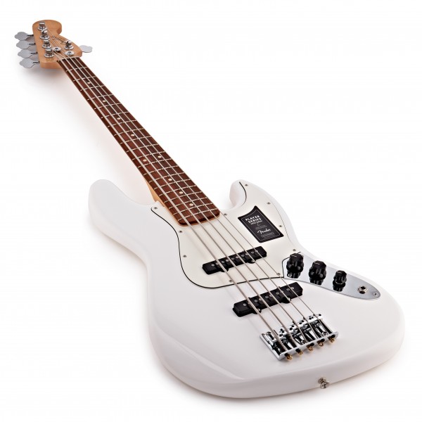 Fender Player Jazz Bass V PF, Polar White