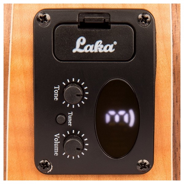 Laka Maple Series Concert Electro Ukulele, Natural preamp