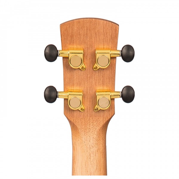 Laka Maple Series Concert Electro Ukulele, Natural back of headstock