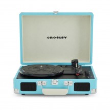 Crosley Cruiser Deluxe Portable Turntable, Bluetooth Out, Turquoise