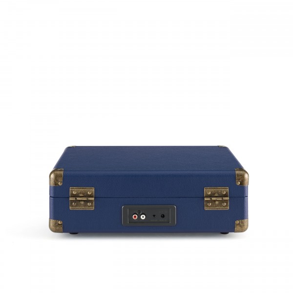 Crosley Cruiser Plus Deluxe Portable Turntable with Bluetooth, Navy  - back closed