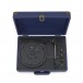 Crosley Cruiser Plus Deluxe Portable Turntable with Bluetooth, Navy - top open