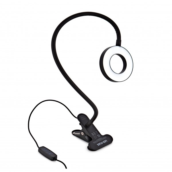 Flexible 3” LED Ring Light by Gear4music