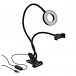 Flexible 3” LED Ring Light with Phone Holder by Gear4music
