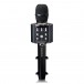 Lenco BMC-090BK Bluetooth Micrófono de karaoke con luces, negro