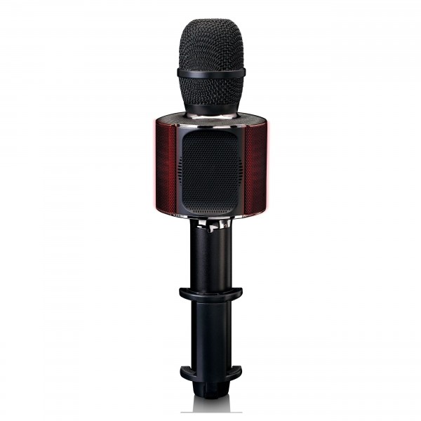 Lenco BMC-090BK - Bluetooth Karaoke Mic with Lights, Black