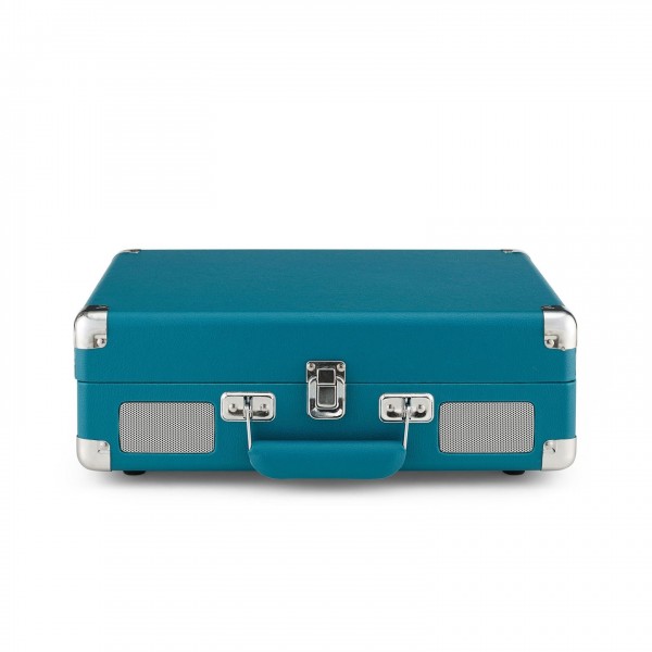 Crosley Cruiser Deluxe Turntable with Bluetooth, Teal - closed