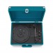 Crosley Cruiser Deluxe Turntable with Bluetooth, Teal - closed top