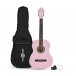 Deluxe Junior klasična kitara v kompletu, roza, od Gear4music