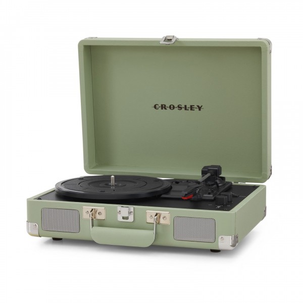 Crosley Cruiser Deluxe Turntable with Bluetooth Out, Mint at