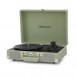 Crosley Cruiser Deluxe Turntable with Bluetooth, Mint - front, tilted