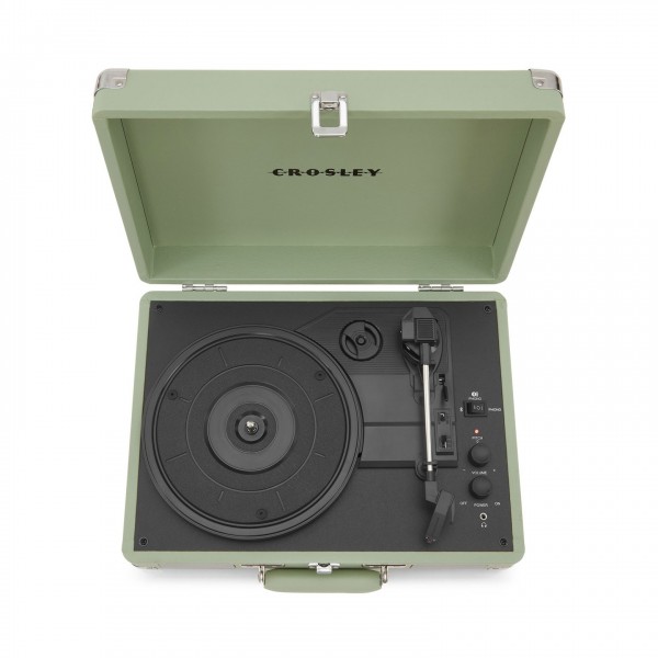 Crosley Cruiser Deluxe Turntable with Bluetooth Out, Mint at