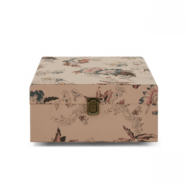 Crosley Voyager Portable Turntable with Bluetooth, Floral - Closed, Side