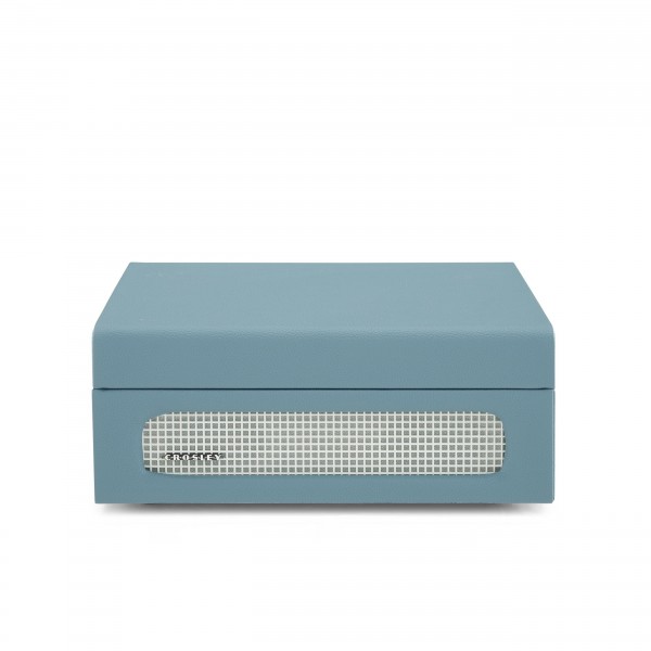 Crosley Voyager Portable Turntable with Bluetooth, Washed Blue - Closed, Front