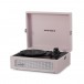 Crosley Voyager Portable Turntable with Bluetooth, Amethyst - Open, Left