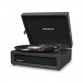 Crosley Voyager Portable Turntable with Bluetooth, Black - Open, Left