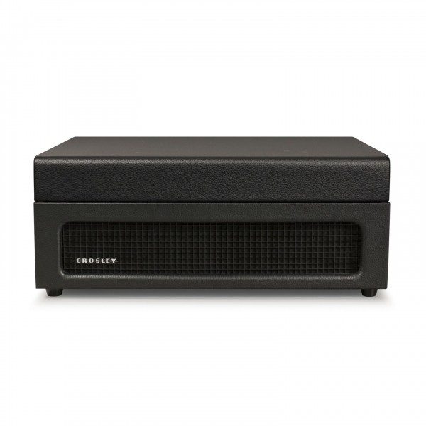 Crosley Voyager Portable Turntable with Bluetooth, Black - Closed, Front