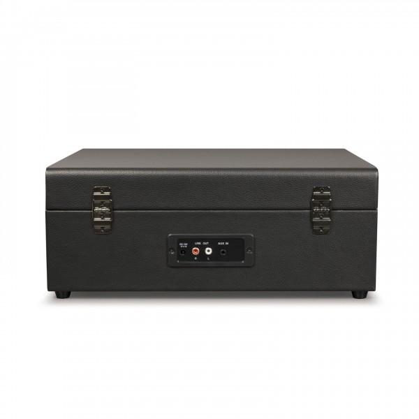Crosley Voyager Portable Turntable with Bluetooth, Black - Closed, Back