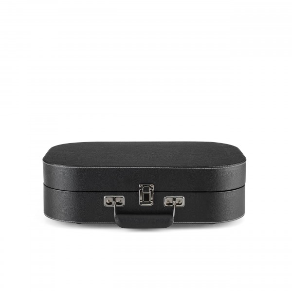 Crosley Discovery Portable Turntable with Bluetooth, Black - Closed, Front