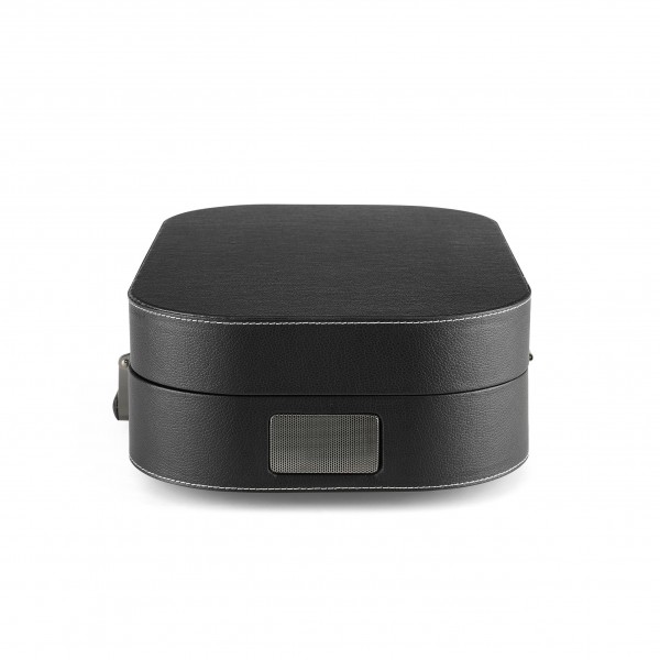 Crosley Discovery Portable Turntable with Bluetooth, Black - Closed, Side
