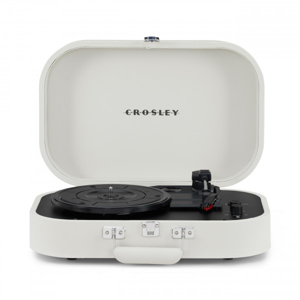 Crosley Discovery Portable Turntable with Bluetooth, Dune - Open, Front