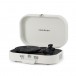 Crosley Discovery Portable Turntable with Bluetooth, Dune - Open, Left