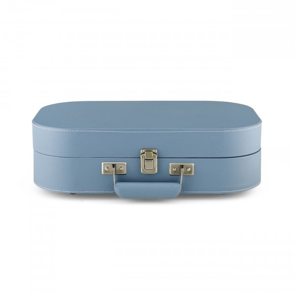 Crosley Discovery Portable Turntable with Bluetooth, Glacier - Closed, Front