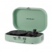 Crosley Discovery Portable Turntable with Bluetooth, Seafoam - Open, Left