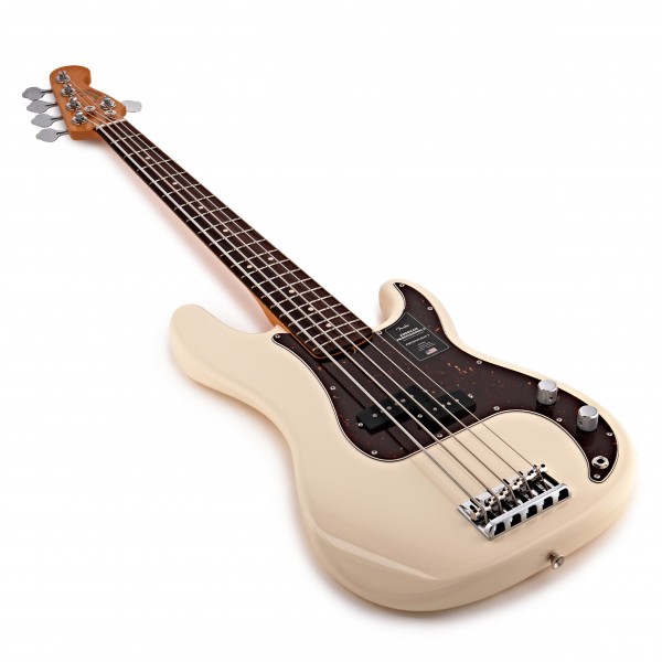 Fender American Pro II Precision Bass V RW, Olympic White