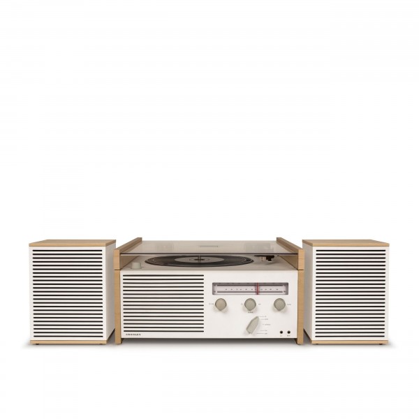 Crosley Switch Turntable, White - Closed, Front