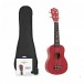 Ukulele-paket från Gear4music, Röd