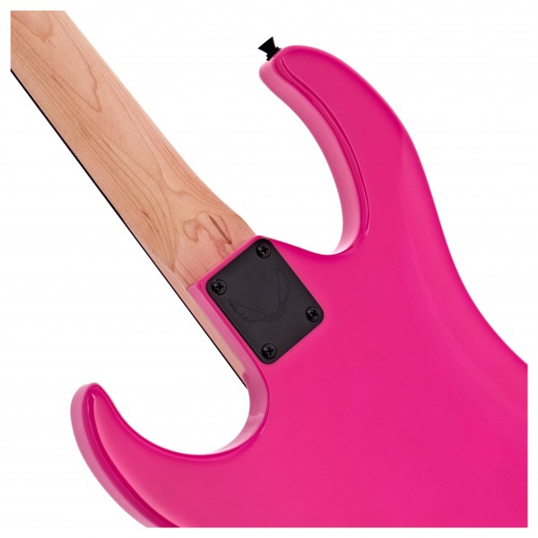 Dean Custom Zone Bass Guitar, Fluorescent Pink