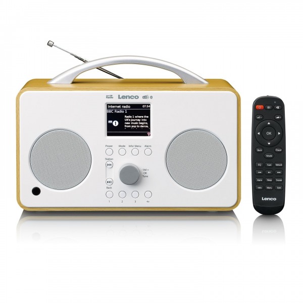 Lenco PIR-645 Internet DAB and FM Radio with Bluetooth, White