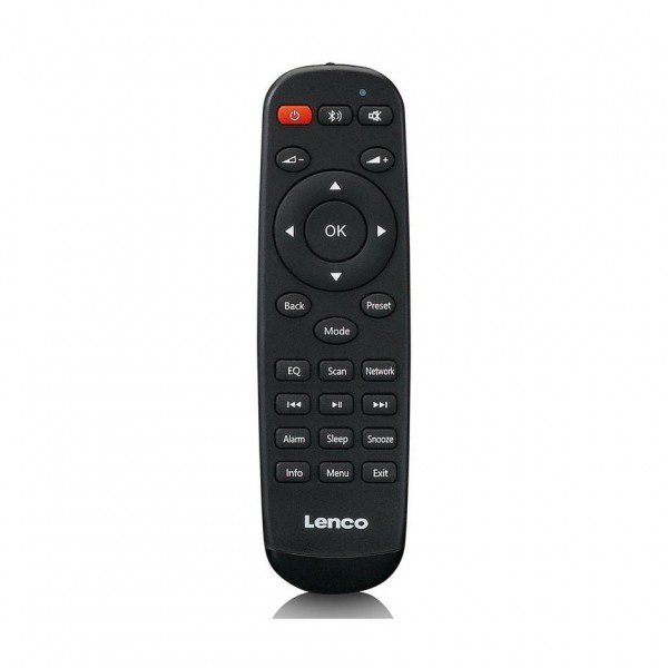 Lenco PIR-645 Internet DAB and FM Radio with Bluetooth, White Remote
