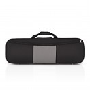 GSJ Two Tone Oblong Violin Case, 3/4 Size, Black and Grey