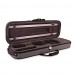 GSJ Two Tone Oblong Violin Case, 3/4 Size, Black and Grey