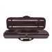 GSJ Two Tone Oblong Violin Case, 3/4 Size, Black and Grey