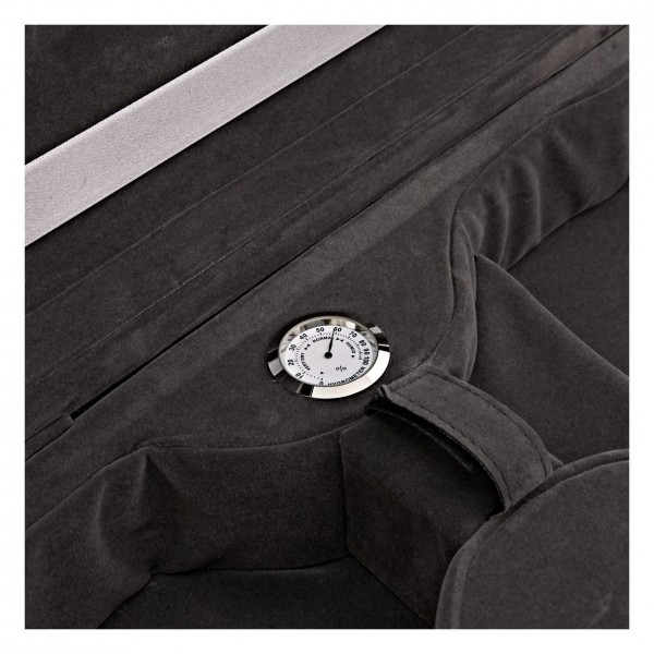 GSJ Two Tone Oblong Violin Case, 3/4 Size, Black and Grey