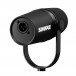 Shure MV7X XLR Podcasting Microphone, Black - Angled Rear