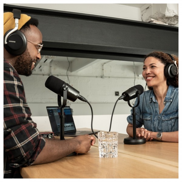 Shure MV7X XLR Podcast Microphone - Lifestyle