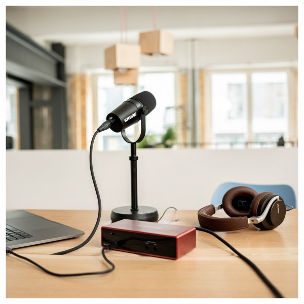 Shure MV7X XLR Podcast Microphone - Lifestyle 4