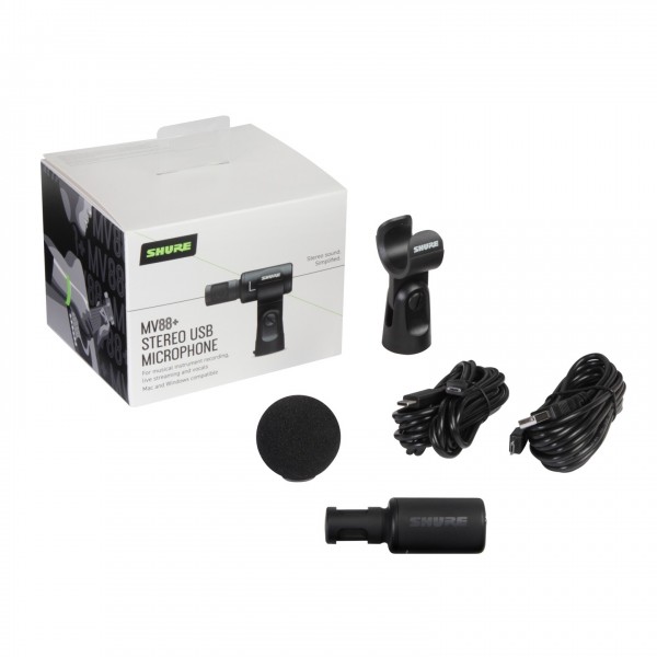 Shure MV88 Plus Stereo USB Microphone - Boxed