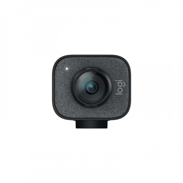LOGITECH StreamCam Full HD USB-C Webcam - Graphite - Front, Horizontal