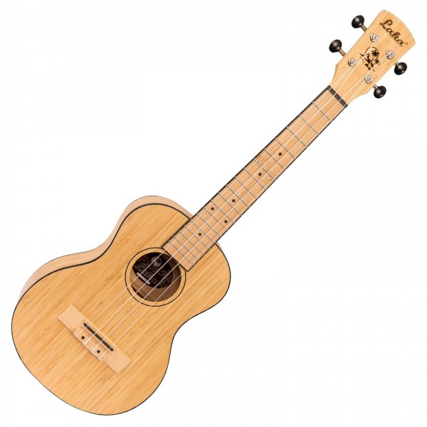 Laka Bamboo Series Tenor Ukulele, Natural - Front View